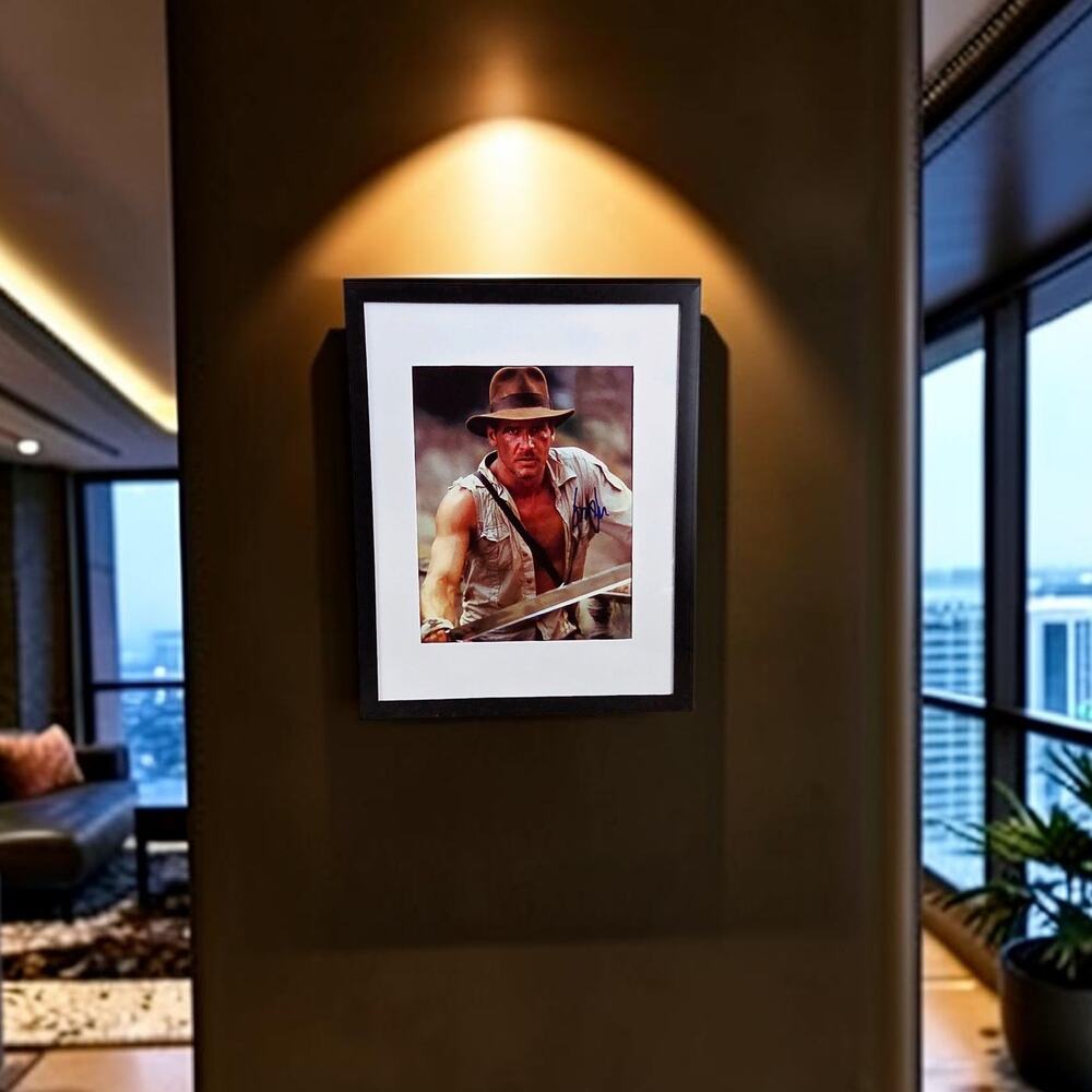 Harrison Ford Indiana Jones Autographed 11X14 Framed & Matted with COA Raiders